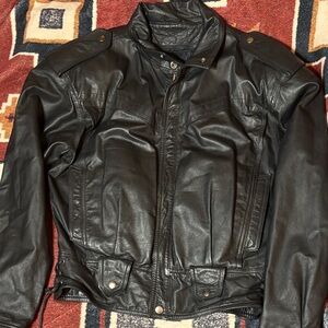 Women's Black Leather Jacket